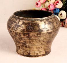 Vintage Used Brass Pot for Decoration