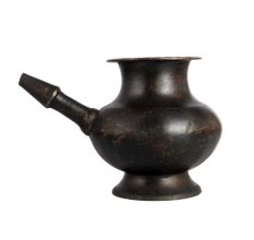 Elegant Black Water Pot with Spout