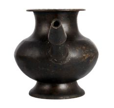 Elegant Black Water Pot with Spout