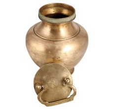 Brass Holy Gangajal Pot with Lid