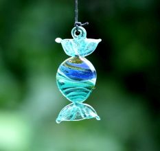 Assorted Multicolor Toffee Kids Christmas Tree Decoration Ornaments Set of 10 Pcs