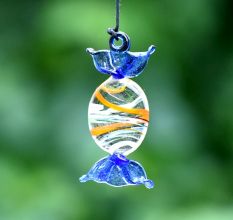 Assorted Multicolor Toffee Kids Christmas Tree Decoration Ornaments Set of 10 Pcs