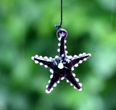 Multicolor Beach Theme Assorted Starfish Christmas Tree Ornaments Set of 10 Pcs