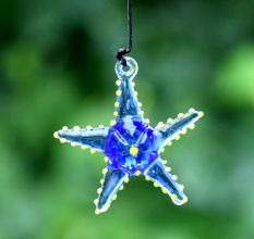 Multicolor Beach Theme Assorted Starfish Christmas Tree Ornaments Set of 10 Pcs