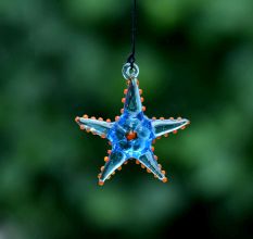 Multicolor Beach Theme Assorted Starfish Christmas Tree Ornaments Set of 10 Pcs