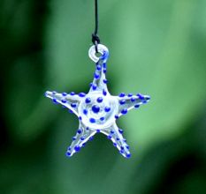 Multicolor Beach Theme Assorted Starfish Christmas Tree Ornaments Set of 10 Pcs