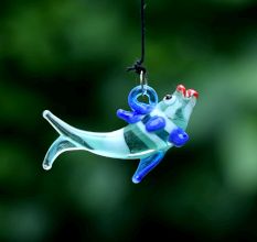 Assotrted Multicolor Glass Fish Christmas Tree Decorations Ornament Set of 10 Pcs
