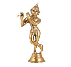 Lovely Brass Lord Krishna Statue for Worship