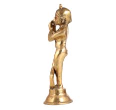 Lovely Brass Lord Krishna Statue for Worship