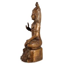Brass Seated Lord Shiva Statue for Decor