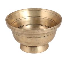 Glossy Brass Bowl in South Indian Art