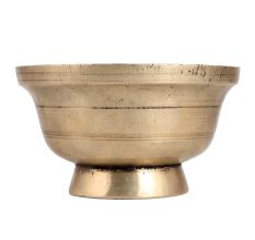Glossy Brass Bowl in South Indian Art