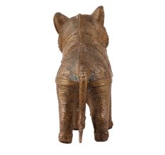 Traditional Lion Statue in Tribal Art