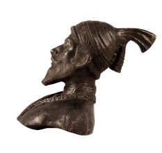 Brass Shivaji Maharaj Bust Statue for Decor