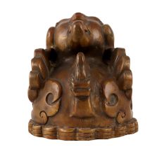 Handmade Brass Lion Statue in Chinese Art