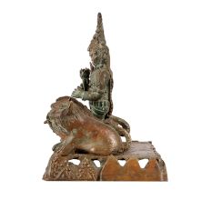 Vintage Brass Lord Ram & Goddess Sita Statue