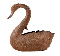 Swan Shaped Pot for Home Decoration