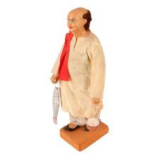 Terracotta Bengali Man Statue, Bengal Art