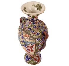 Colorful Flower Pot in Satsuma Art