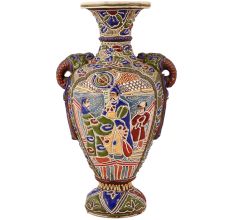 Colorful Flower Pot in Satsuma Art