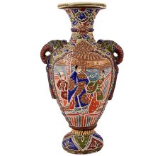Colorful Flower Pot in Satsuma Art