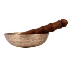 Handmade Singing Bowl with Wooden Mallet