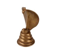 Indian Brass Lingam with Cobra Statue