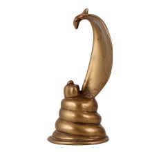 Indian Brass Lingam with Cobra Statue