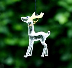 Multicolor Deer Christmas Tree Decoration Ornaments Set of 6 Pcs
