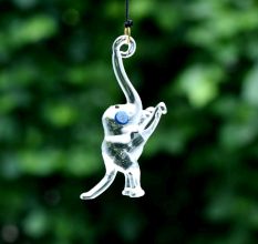 Multicolor Assorted Mini Elephant Christmas Tree Ornaments Set of 6 Pcs