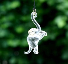 Multicolor Assorted Mini Elephant Christmas Tree Ornaments Set of 6 Pcs