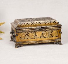 Rectangular Shaped Brass Jewelry Box