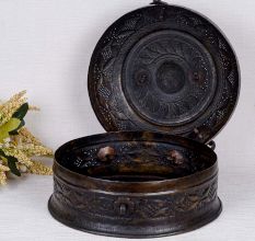 Handcrafted Traditional Jewelry Box Made of Brass