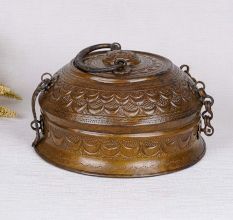 High Quality Brass Jewelry Box in Brown Finish