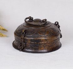 Indian Brass Jewelry Box for Home Decoration
