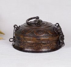 Indian Brass Jewelry Box for Home Decoration
