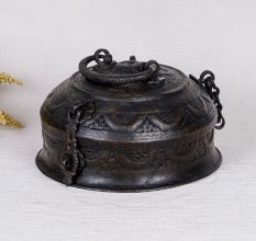 Handmade Brass Jewelry Box in Antique Finish