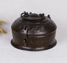 Antique Brass Jewelry Box for Home & Office Decoration