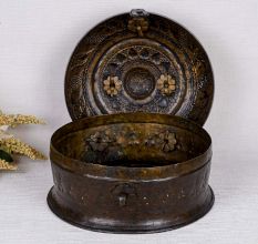 Antique Brass Jewelry Box for Home & Office Decoration