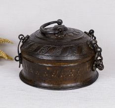 Antique Brass Jewelry Box for Home & Office Decoration