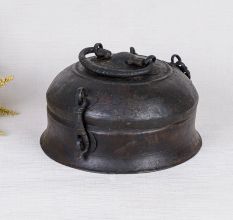 Handmade Brass Jewelry Box in Antique Finish