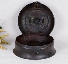 Handmade Brass Jewelry Box in Antique Finish