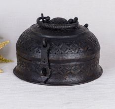 High Quality Brass Jewelry Box in Antique Black Finish
