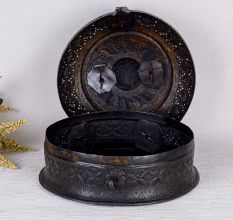 High Quality Brass Jewelry Box in Antique Black Finish