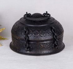 High Quality Brass Jewelry Box in Antique Black Finish