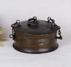 Beautiful Brass Jewelry Box in Antique Finish