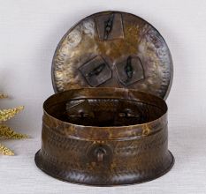 Beautiful Brass Jewelry Box in Antique Finish