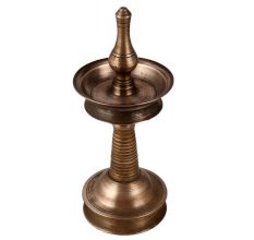 Vintage Oil Lamp Made of High-Quality Brass
