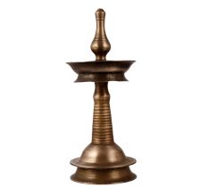 Vintage Oil Lamp Made of High-Quality Brass