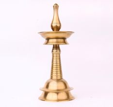 Handmade Brass Oil Lamp for Pooja